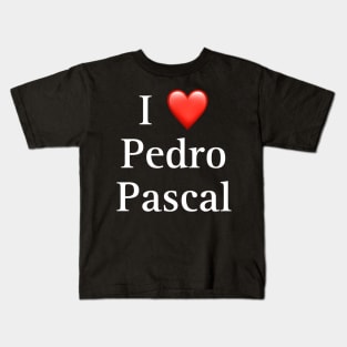 I heart Pedro pascal Kids T-Shirt